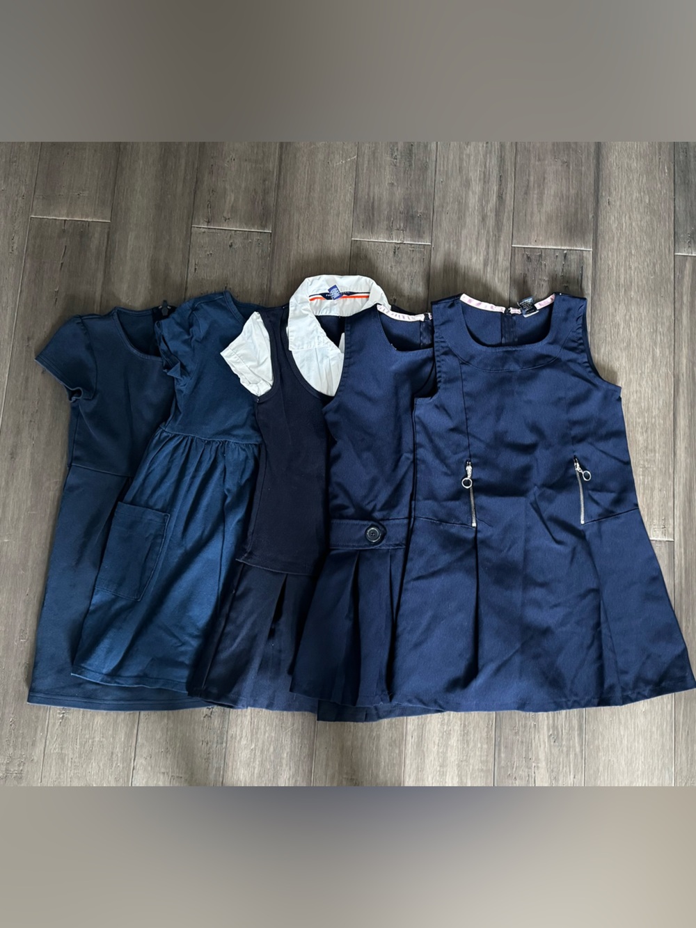 Girls Navy School Uniform Dresses- Navy Blue